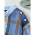 thumbnail image 5 of Infant Baby Girls Boys Romper Plaid 3 6 9 12 18M Long Sleeve Round Neck Jumpsuits Autumn Winter Casual Snap Closure Bodysuits, 5 of 8