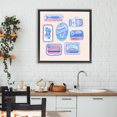 thumbnail image 2 of Stupell Industries Various Canned Fish Seafood Black Framed Floater Canvas Wall Art design by Krissy Mast, 25 x 25, 2 of 9