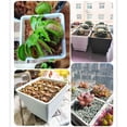 thumbnail image 6 of SMKE Plastic Planter With Tray,Black 2.52X2.36In Flower Pots For Indoor Outdoor Plants,Nursery Planters For Houseplants And Herbs,Home Balcony Flower Pots,Drainage Hole Garden Plant Pot, 6 of 6