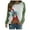 Green, variant on Moocorvic Women's Long Sleeve Shirts Women's Fashion Autumn Winter Solid Round-Neck Pullover Long Sleeve Tops