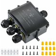 thumbnail image 1 of IP68 Caja de empalmes para exteriores a prueba de agua Conector de cable más grande de 4 vías Caja de empalmes eléctricos para cable Ø 4 a 14 mm Caja esquí esquí Gafas de esquí, 1 of 5