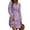 Purple, variant on Fall Dresses for Women Long Sleeve V Neck A-Line Midi Dress Boho Beach Floral Print Sundress