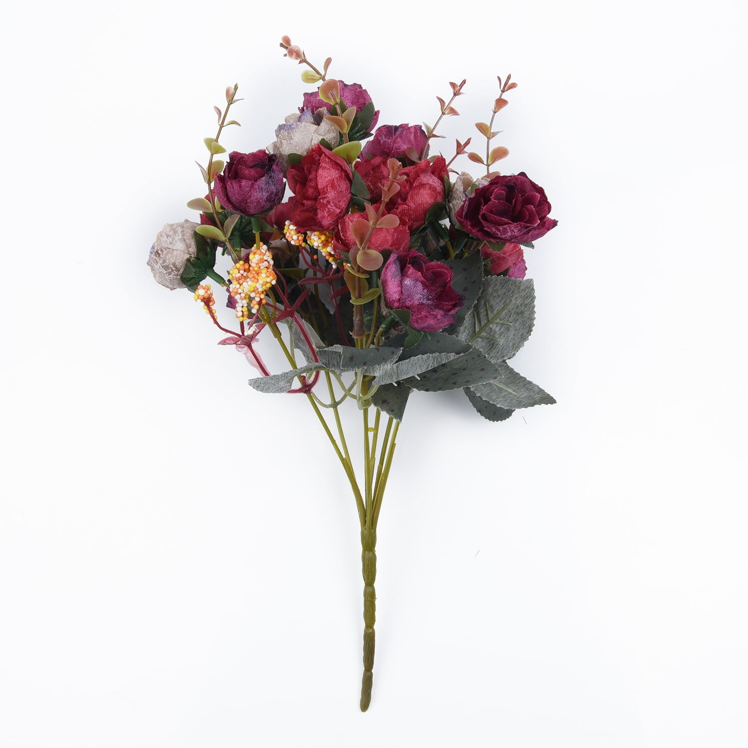 Silk Peony Artificial Flowers 32cm Fake Rose Bouquet Wedding Party Decor UK~ 