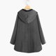 thumbnail image 4 of Camiseta de manga larga con bolsillos para mujer a la moda, blusa sólida de otoño, cárdigan con capucha, abrigo con botones, Tops Fridja BV0+4360, 4 of 8