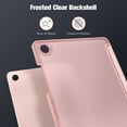 thumbnail image 3 of Fintie SlimShell Case for Samsung Galaxy Tab A11+ Plus 2025/ A9+ Plus 11 Inch 2023, Lightweight Stand Translucent Frosted Back Cover, Auto Wake/Sleep, Rose Gold, 3 of 9