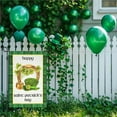thumbnail image 4 of Happy Saint Patrick''s Day Garden Flag Double Sided 12×18 Inch,St Patricks Lucky Shamrocks Green Hat Pot of Gold Yard Burlap Flags for Spring 17 March Seasonal Lawn Porch Decoration, 4 of 6