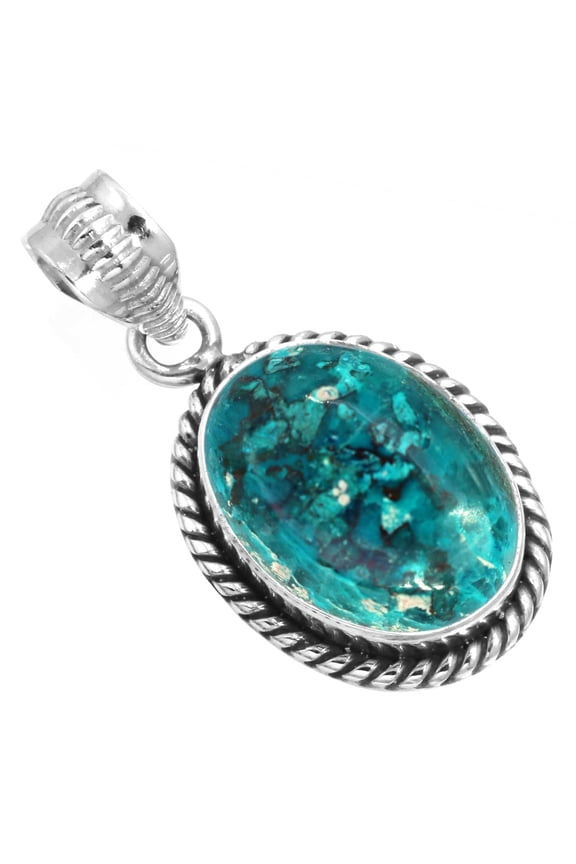 Natural Shattuckite Women Jewelry 925 Sterling Silver Pendant