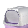 thumbnail image 2 of Hooded Cat Litter Box Enclosed and Covered Cat Toilet Anti Splashing Durable Pan, 2 of 9
