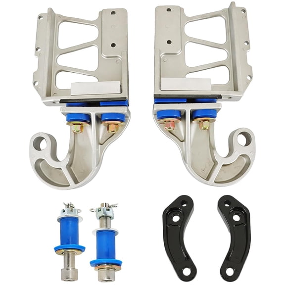 SEBLAFF Hood Hinge Upper Pivot Bracket Kit Lower Hood Pivot Kit Pivot Bushing Bolt Kit Hinge Mount Bracket Replacement for Peterbilt 378 379 13-04730L 13-04730R