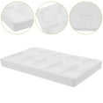 thumbnail image 3 of MasteelfCA 10-Well Rectangular Shape Palette Plastic Watercolor Leak Proof Painting Palette (White), 3 of 7