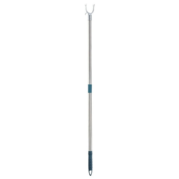 Clothesline Pole Long Reach Pole Closet Pole Balcony Clothing Garment Pole Hook