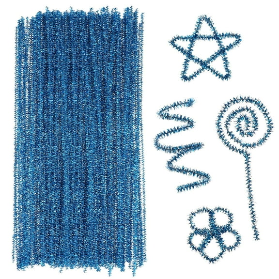 CIMAXIC Glitter Pipe Cleaners for Craft Christmas Stick 200Pcs