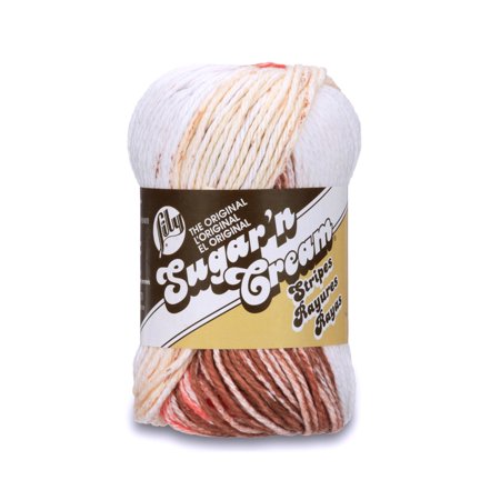 - Lily Sugar'n Cream Stripes Yarn, 2 Oz, Natural