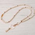 thumbnail image 5 of Teacher Lanyard with ID Holder, Fashion Wood Beaded Lanyard for Keys, Super Cute Boho Breakaway Lanyard for Women, 5 of 6