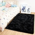 thumbnail image 6 of Bailu Fluffy Black Rug for Living Room,2x3 Area Rugs,Thick Plush Shag Rug,Shaggy Rugs for Bedroom,Big Fuzzy Carpet,Comfy Kids Rugs,Large Living Room Rugs,Living Room Decor, 6 of 8