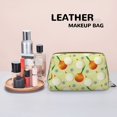 thumbnail image 4 of Onion Pattern flower Makeup Bag, Large Capacity Travel Cosmetic Bag for Women Girls- Travel Toiletry Bag Leather Portable Waterproof Makeup Case Organizer with Handle, 4 of 4