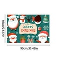 thumbnail image 3 of Bonitos felpudos de Papá Noel para dar la bienvenida Feliz felpudo decorativo para la puerta principal Feliz felpudo Alfombra antideslizante para la entrada Felpudo de invierno para interior y exte..., 3 of 5