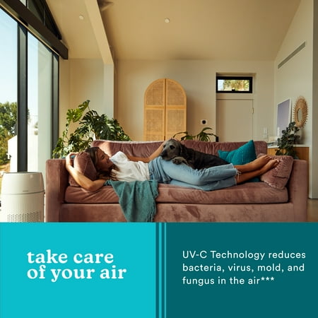 Homedics - PetPlus True Hepa Air Purifier for Large Rooms - White