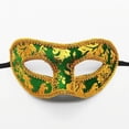 thumbnail image 3 of kurtrusly Masque Demi-Visage de Mascarade Conçu pour la Mode et le Confort Masques Demi-Visage de Mascarade Fête Carnaval Vert, 3 of 6