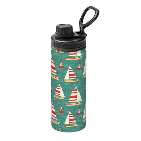 

Ocsxa Yachts And Buoys Print 18oz Stainless Steel Water Bottle Unisex Water Bottle Insulated Sports Water Cup Flask for Cold Water Drinks/Sports/Travel/Car/School