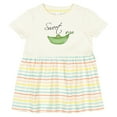 thumbnail image 3 of Inktastic Sweet Pea Girls Baby Dress, 3 of 5