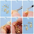 thumbnail image 3 of 180 Ball Post Earring Studs with 200 Butterfly Earring Backs, Round Ball Ear Pin with Loop, Earrings Supplies Earring Backs & Findings Earrings Supplies for DIY Jewelry Earring Making, 3 of 7