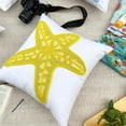 thumbnail image 3 of The HomeCentric Pillow Case With Zipper, Pillowcase&nbsp;With Zipper, Pillow Cover Pack of 2, 24x24 inch (60x60 cm) Yellow, Cotton Pillow Cover, Pillow Cover, Beach, Sea Creatures - Yellow Starfish, 3 of 10