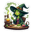 thumbnail image 4 of cartoon Witch Theme Stickers, Waterproof Witch Theme Sticker for Water Bottle Laptop Phone Cases Planner Skateboard Luggage Helmet Party Favor Decor, Ideal for Adults Teens Teacher Rewards, 4 of 9