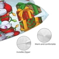 thumbnail image 3 of Goofa Funny Christmas Gnome Print Plush Throw Pillow Case, Soft Velvet with Hidden Zipper, Decorative Cushion Cover for Sofa, Bed, Car, and Home Décor-14"x20", 3 of 6