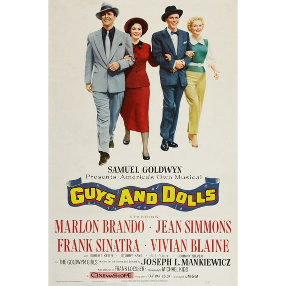 Guys And Dolls Poster Giclee Print 27inx40in for any room 27x40 Square Adults Best Posters