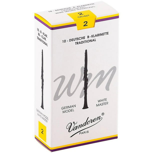Vandoren White Master Traditional Bb Reeds Box of 10, Strength