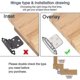 thumbnail image 2 of 6 Pcs Hinge Door Self-Closing Hinge Cold Rolled Steel Material Hinge Spring with Damper for Door Cupboard Shoe Cabinet Bookcase Wine Cellar, 2 of 4