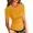Yellow, variant on Langwyqu Womens Short Sleeve Ribbed T-Shirt Slim Fit Tops Solid Basic Tee