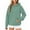 Green, variant on Waffle Knit Hoodie Loose Casual Sweatshirts for Women Plain Pullover Long Sleeve Fall Winter Tops with Front Pocket (M, Khaki)