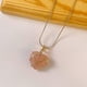 thumbnail image 4 of Kids Diamond Castle Necklace with Heart Birthstone for Girls, 4 of 5