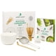thumbnail image 1 of Juego de batidores para matcha con hojas de jade para ceremonias de bambú y gres, 1 of 6