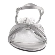 dyeables women's fiesta sandal,silver/metallic,6.5 m