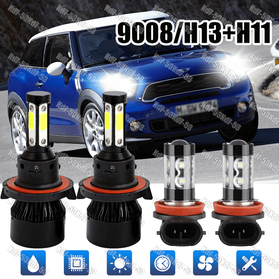 For Mini Cooper Countryman/Paceman 2011-2016 LED Headlight & Fog Light Bulbs Kit