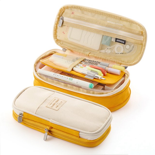 Sunloudy Big Capacity Pencil Pen Case for Office College School Large Storage High Capacity Bag Pouch Holder Box Organizer
