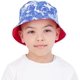 thumbnail image 4 of Addie & Tate Sombrero de pescador reversible rojo unisex para niños de 3 a 6 años Addie y Tate Sombrero de copa, 4 of 6
