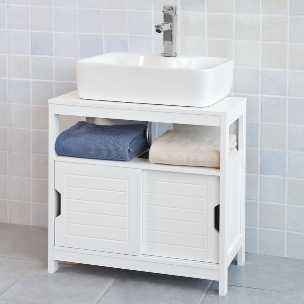 Haotian FRG128-W, White Under Sink Bathroom Storage ...