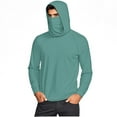 thumbnail image 5 of HAOTAGS Men UPF 50+ Athletic Jackets,Sun Protective Breathable Moisture-Wicking Long Sleeve Fishing Workout Mint Green M, 5 of 9