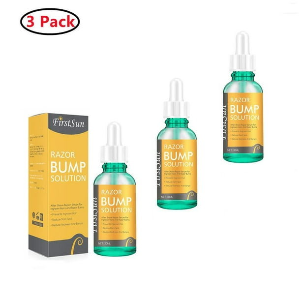 3 Pack Ingrown Hair Serum Prevent Ingrown Hair, Reduce Razor Bumps