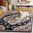 thumbnail image 3 of SAFAVIEH Luna Moriah Medallion Area Rug, Navy/Beige Rust, 6'7" x 6'7" Square, 3 of 8