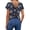 25# Dark Blue, variant on Women's Twist Backless Short Sleeve T Shirts Tops Round Neck Curved Hem Casual Workout Tee T-Shirts Pink L