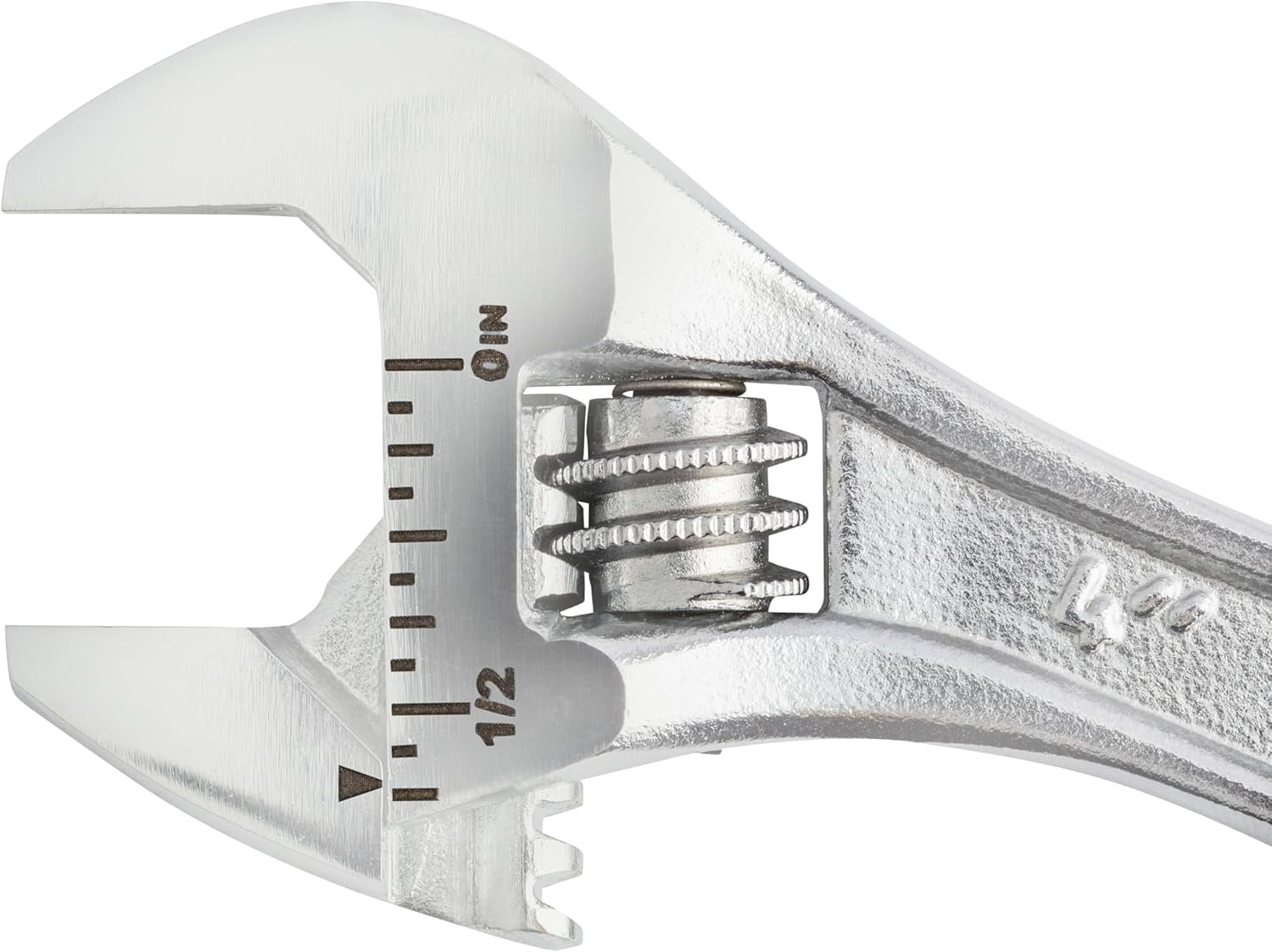 MKEUDQ-SUNEX Tools 4" Adjustable Wrench, Forged Chrome Vanadium Steel with 0.5625" Jaw Capacity, Quick-Adjust Knurl, Dual SAE & Metric Scale, Anti-Rust Coating