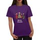 thumbnail image 1 of Puntoco Blusa informal de cuello redondo con estampado navideño para mujer, 1 of 4