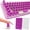 70pcs - Purple, variant on 91PCS Long Nails Keyboard Stickers, Self-Adhesive Keyboard Bubbles for Long Nails Typing and Gaming, Heart-Shaped Silicone Keyboards Cover for Women Girls Nail Art PC Keyboards Caps - Pink