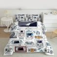 thumbnail image 2 of Manfei Kids Gamepad Controller Bedding Comforter Set,Console Video Game Twin Comforter Sets,White Blue Bedding Set For Boys,Luxury Bedroom Decor Reversible,2-Piece, 2 of 8