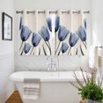 thumbnail image 3 of Blue Tulip Window Curtains Panels with Silver Grommet, Rustic Spring Floral Summer Botanical Kitchen Cafe Curtain Draperies Window Treatment Set for Living Room/Bedroom/Laundry Room/Bathroom, 84x45, 3 of 9